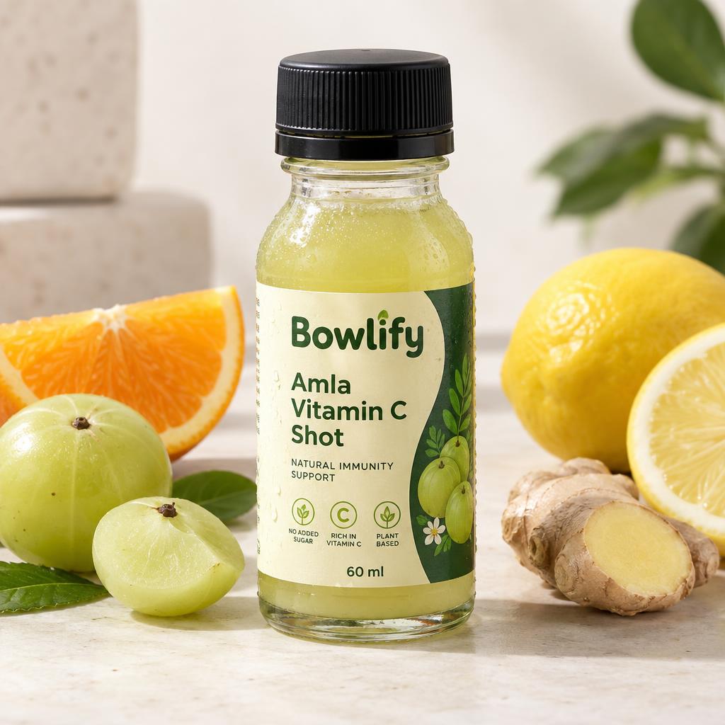 Bowlify Amla Vitamin C Shot, 60 ml wellness shot